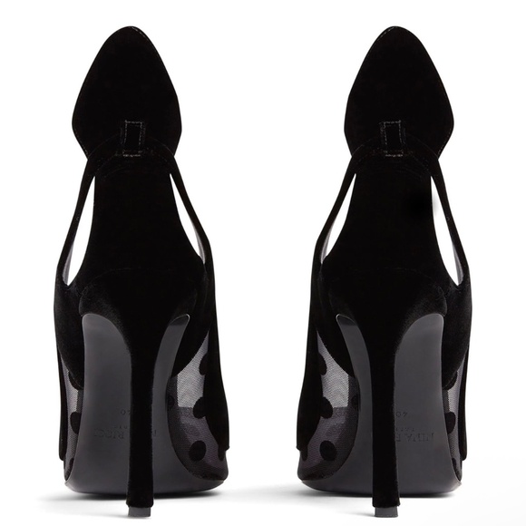 Nina Ricci 105mm polka-dot tulle pumps - Picture 8 of 11